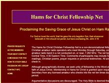 Tablet Screenshot of hamsforchrist.net